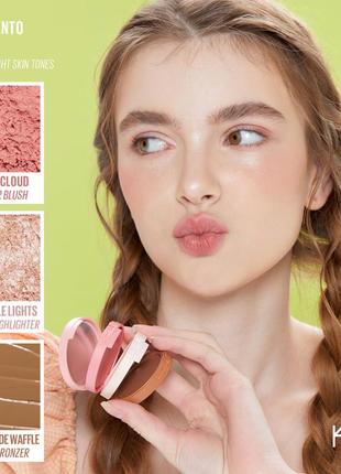 Kaja play bento хайлайтер румяна бронзер