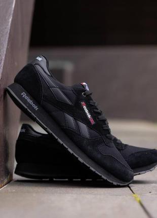 Reebok classic leather triple black