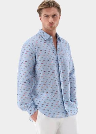 Теніска 190223/colours&sons сорочка пог 52 з логотипом розмір м