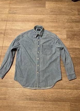Рубашка джинсовая мужская gap