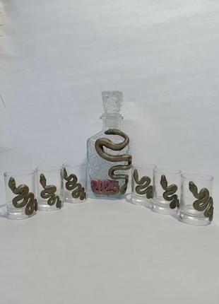 Набор графин и 6шт рюмок