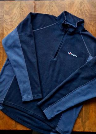 Кофта ,зипка 1/3 (berghaus) made in britain ! размер l