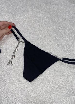 Стринги на шнурочках с цепочкой