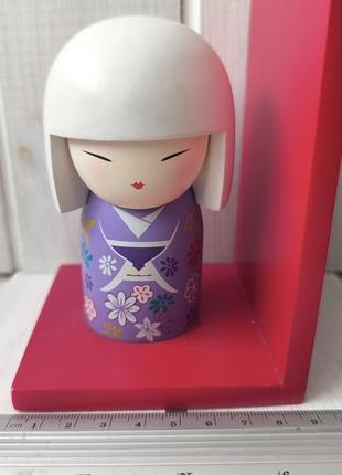 Колекційна фігурка декор японська лялька кокеши сайка saika  kimmidoll підставка для книг