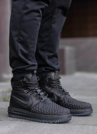 Р.42  кроссовки термо nike volt lunar force 1 duckboot black nk206