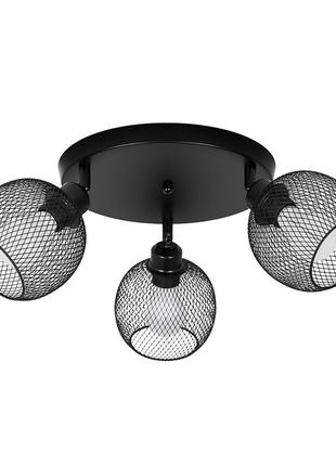 Люстра потолочная на три  плафона 907x011f2-3 bk (300)