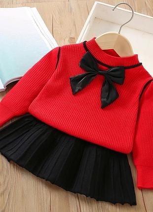 Стильный образ двойка в наличии ❤ кофточка + юбка ткань -плотная машинная в посудине очень приятный