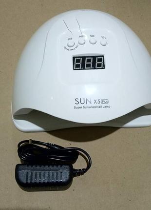 Uv led лампа sun x5 plus 72 вт для маникюра педикюра сушки геля и гель лака