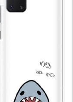 Чехол на samsung galaxy note 10 lite акула "4870m-1872-5939"