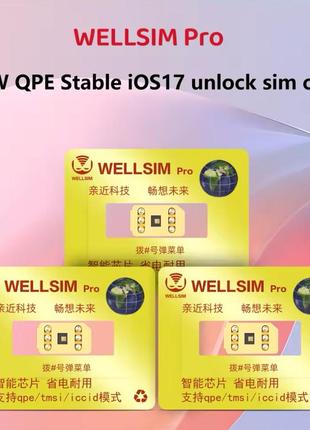 Wellsimpro розблокування apple iphone 6-16pro/max ios 18 qpe+e-sim новий спосіб / стабільно 100%
