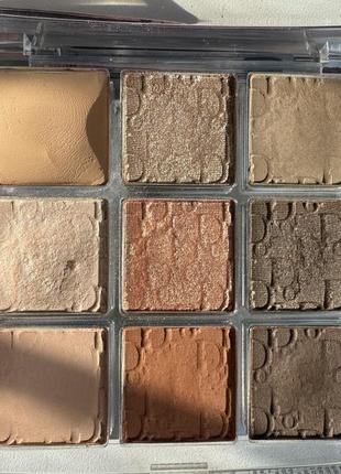 Dior backstage eyeshadow palette 001 warm neutrals  б\у9 фото