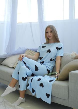 Піжама жіноча для дому та сну 3 в 1