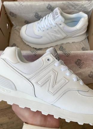 New balance 574 white 37