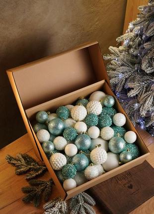 Набор новогодних игрушек набор новогодних шаров игрушки на елку украшения на елку 40 шт