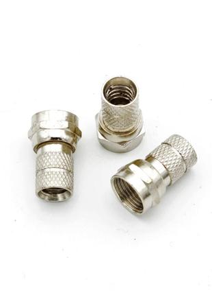 Штекер f роз'єм rg-6 (size18mm) цинк