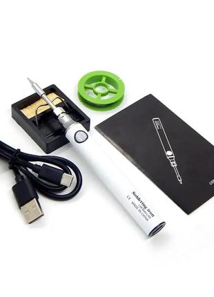 Портативний акумуляторний паяльник soldering iron 8w usb з 1 жалом