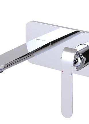 Devit 3751x148 katarina смеситель для раковины из стены с донным клапаном, хром