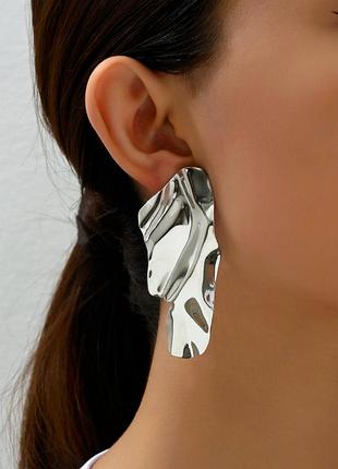Серьги бижутерия большие полотна