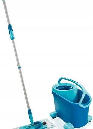 Набор для уборки leifheit "clean twist" плоская швабра 33 см + ведро 6 литров с...