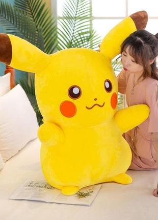 Іграшка обіймашка 90 см покемон пікачу дитяча подушка-іграшка pokemon pikachu