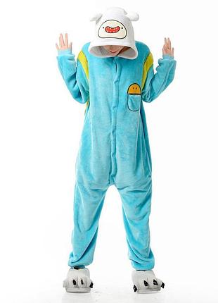 Кигуруми фин для подростков и взрослых, пижама-костюм "время приключений"