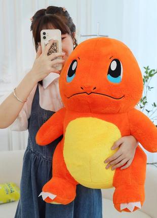 М'який плюшевий покемон 60 см чармандер іграшка подушка pokemon charmander 60 см