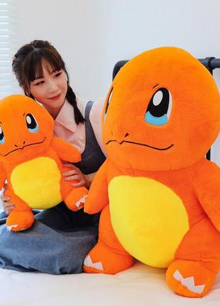 М'який плюшевий покемон 60 см чармандер іграшка подушка pokemon charmander 60 см7 фото