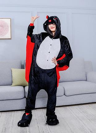 Пижама кигурми летучая мышь, костюм-пижама для взрослых летучая мышь