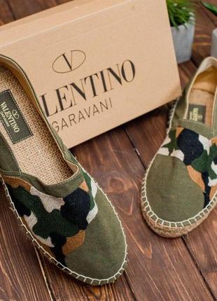 Эспадрильи valentino camo еспадрільї валентіно камо