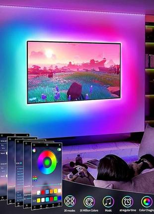 Светодиодная лента для телевизора gipoyent,светодиодная подсветка с bluetooth и...