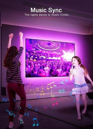 Светодиодная лента для телевизора gipoyent,светодиодная подсветка с bluetooth и...