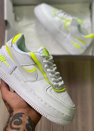 Женские кроссовки nike air force shadow white