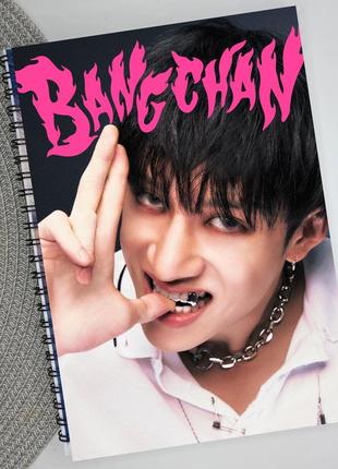 Зошит крістофер бан stray kids на пружині