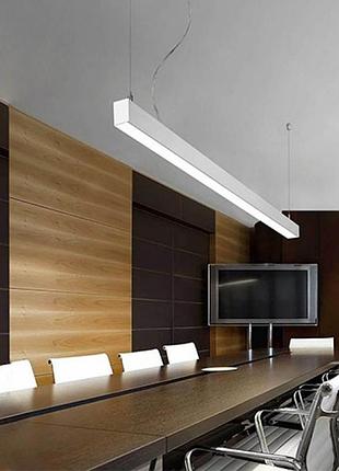 Підвісний лінійний світильник "innovа5-40" 40w 4000k (чорна)2 фото