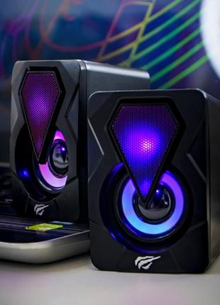 Ігрові колонки havit hv-sk210 mini pro usb 2.0 rgb black