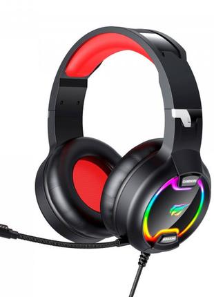 Ігрові навушники з мікрофоном havit hv-h2233d black/red