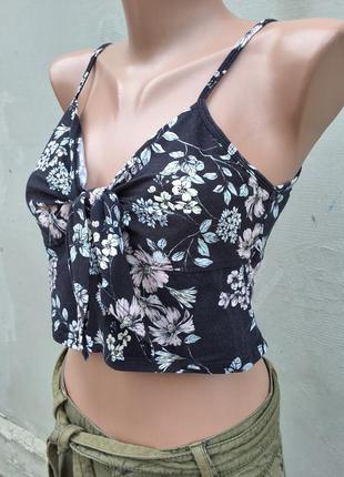 Топ с цветами и бантиком new look2 фото