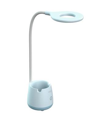 Настільна лампа з акумулятором led basket 6w 4200к блакитна violux