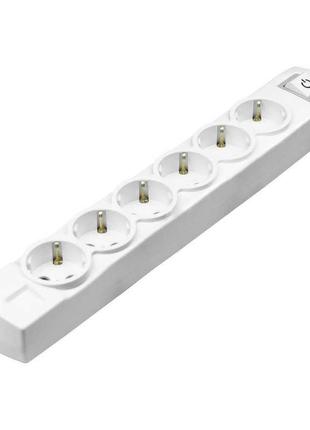 Колодка violux 6-на з заземленням з вимикачем