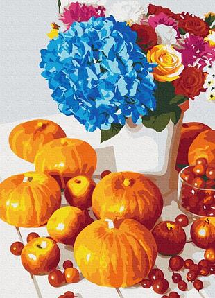 Преміум картина за номерами "гарбузовий натюрморт" розмальовки за цифрами.40*50 см.україна