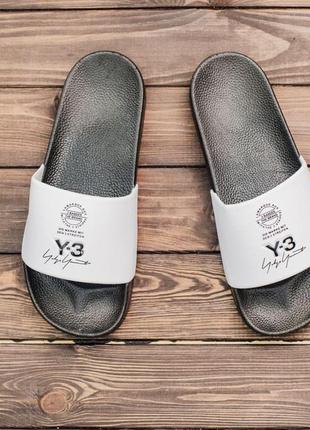 Шлепки adidas y-3 white шлепки сланці тапочки aдідас