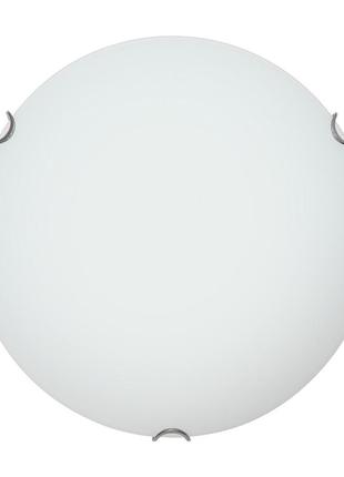 Светильник потолочный стеклянный круглый декора 25120 классик d400 3x60вт белый, .