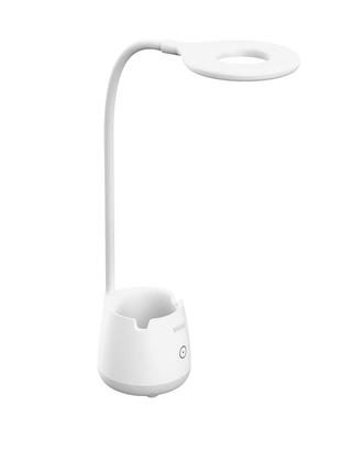 Настільна лампа з акумулятором led basket 6w 4200к біла violux