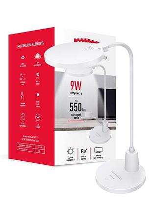 Лампа настільна maxus dl 9w 5000k wh phone holder