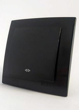 Вимикач nilson touran чорний 1кл проміжний