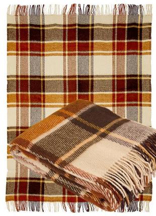 Плед із новозеландської вовни, вовняний плед 170х200 від виробника ярослав