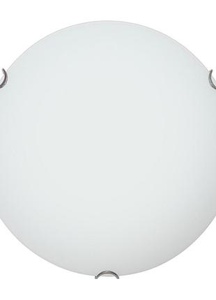 Светильник потолочный стеклянный круглый декора 24120 классик d300 2x60вт белый, .