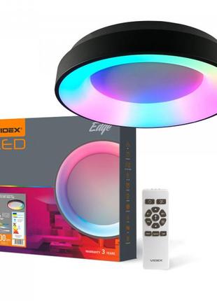 Led світильник videx edge-rc-72w-black (vle-erc-rgb-72b)