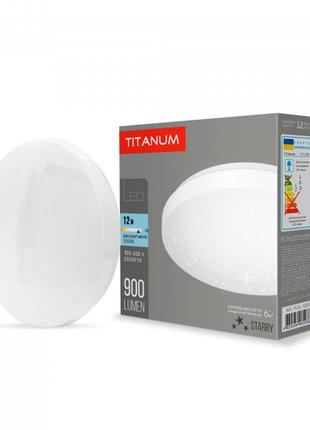 Led світильник настінно-стельовий titanum 12w 5000k зоряне небо