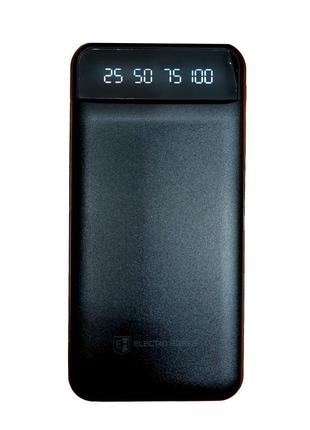 Power bank 10000 mah з ліхтариком type-c чорний